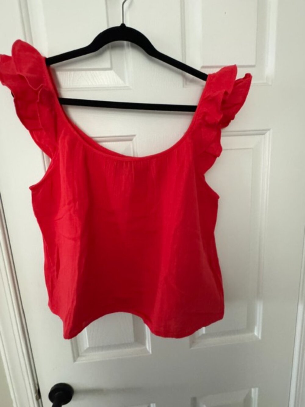 GAP GAUZE TOP IN RED